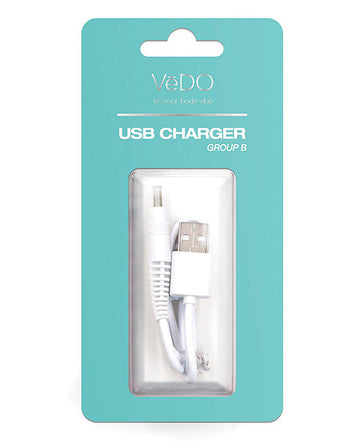 VeDo VI-CHA02 USB Charger, White, 0.5m Cable
