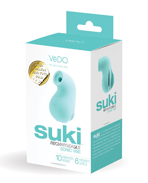 VeDo VI-F0701 Suki Rechargeable Vibrating Sucker, Turquoise