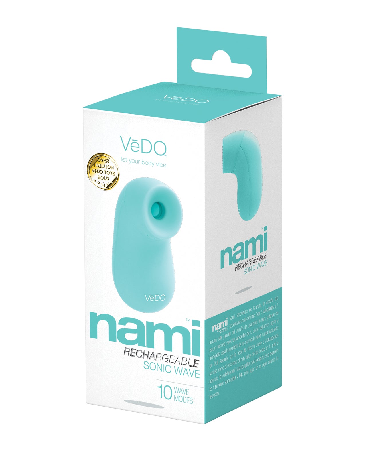 VeDo VI-F1001 Nami Sonic Wave Massager, 3 Speeds, 7 Patterns
