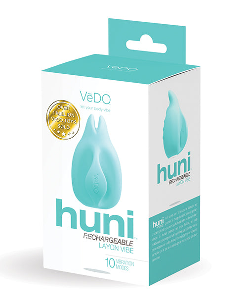 VeDo VI-F1201 Huni Rechargeable Vibe, 10 Modes, Silicone, Turquoise