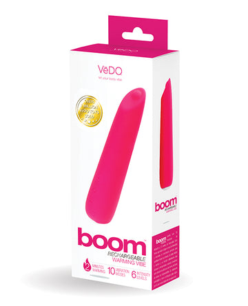 VeDo VI-F1509 Boom Rechargeable Vibe, Pink, 10 Functions