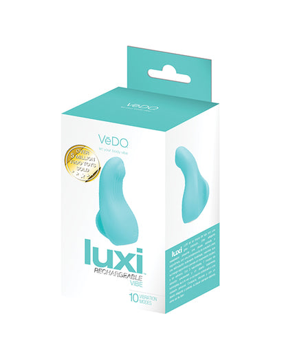 VeDo Luxi Rechargeable Silicone Finger Vibrator - Turquoise