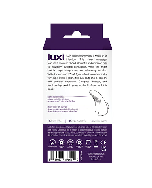 VeDo Luxi Rechargeable Clitoral Finger Vibe, Purple
