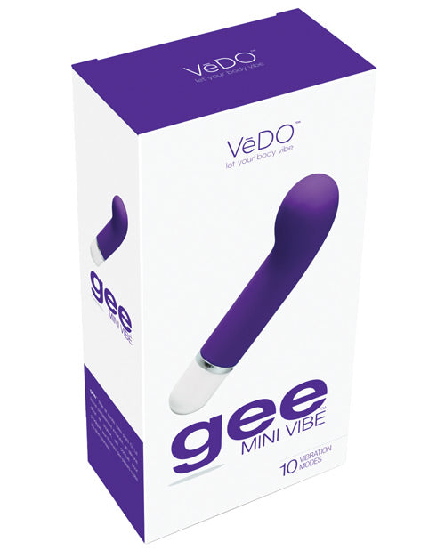VeDo VI-M0203 Gee MINI VIBE Massager, Indigo, 10 Modes