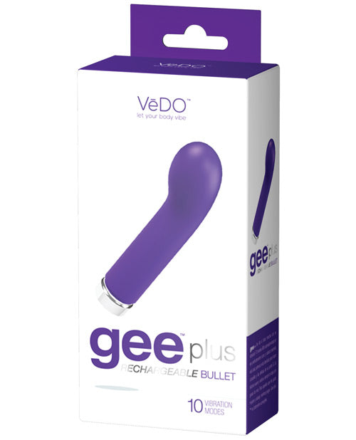 VeDo VI-M0603 Gee Plus Rechargeable Vibe, 10 Modes, Silicone, Indigo