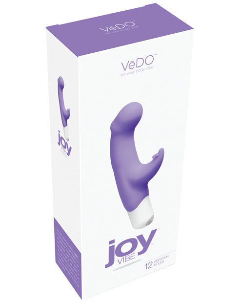 VeDO Joy Mini Vibe, Orgasmic Orchid – Dual Stimulation, 12 Modes
