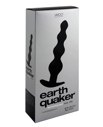 VeDo VI-P0808 Earth Quaker Anal Vibe, 12 Modes, 22.5cm Silicone