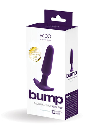 VeDo VI-P1513 Bump Rechargeable Anal Vibe, 10 Modes, Waterproof