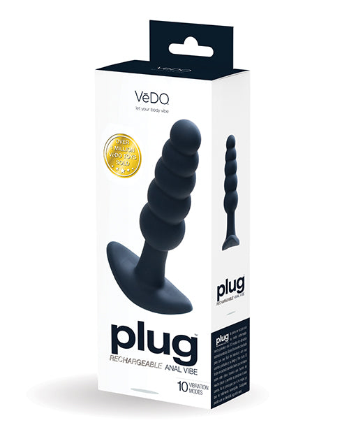 VeDo VI-P2108 Rechargeable Anal Plug, Black