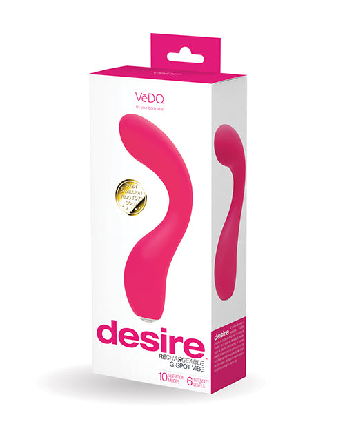 VeDo VI-P2409 Rechargeable G-Spot Vibe, Pink, 10 Modes, 6 Levels