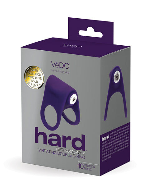 VeDo VI-R1213 Hard Rechargeable C-Ring, Purple, 10 Modes