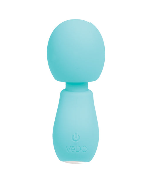 VeDo Eeny Rechargeable Extra Mini Wand Vibrator, Turquoise