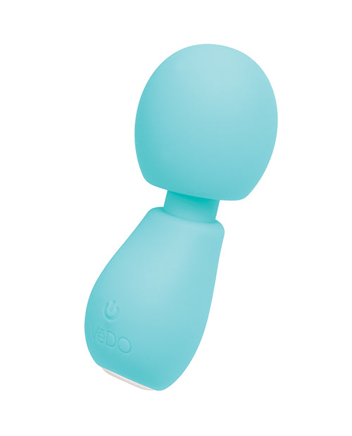 VeDo Eeny Rechargeable Extra Mini Wand Vibrator, Turquoise