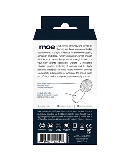 VeDo Moe Rechargeable Extra Mini Wand Vibrator - Black