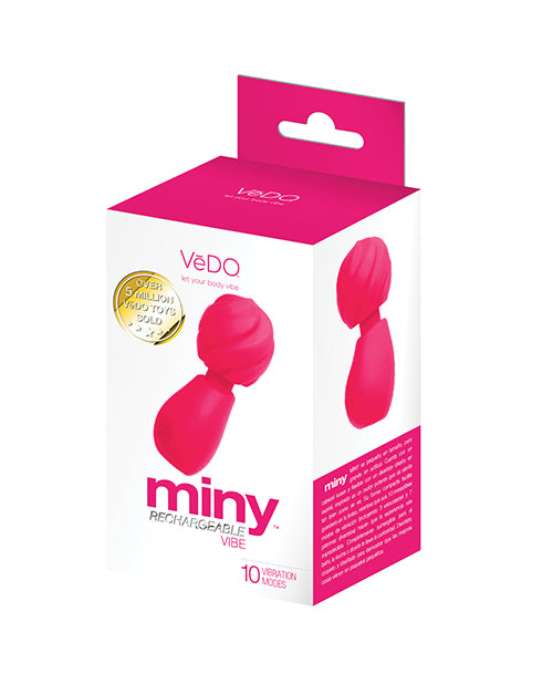 VeDo Miny Rechargeable Mini Wand Vibrator, Pink