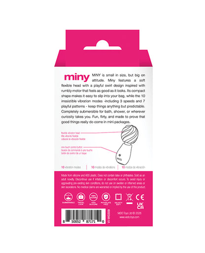 VeDo Miny Rechargeable Mini Wand Vibrator, Pink