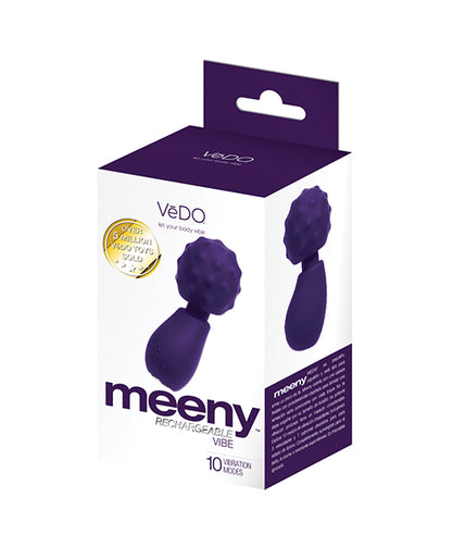 VeDo Meeny Rechargeable Mini Wand Vibrator, Purple