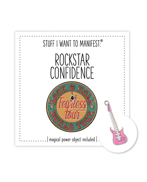 Warm Human MSC-8253 Rockstar Confidence Mini Card & Charm, Metal