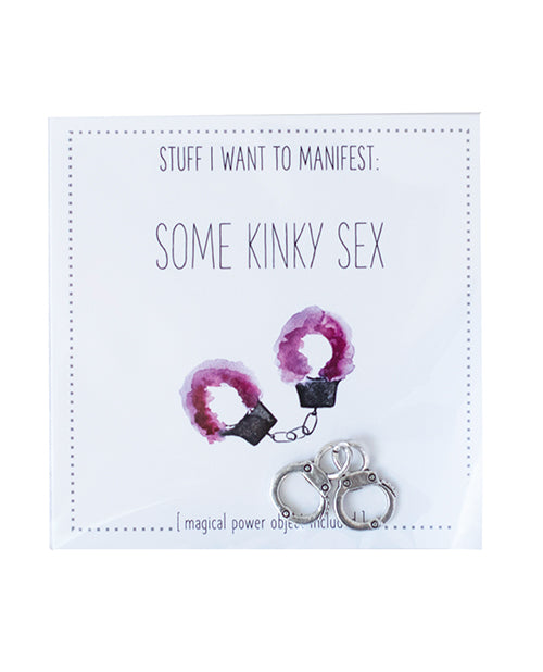Warm Human MSC-8304 Kinky Sex Manifesting Card & Charm, Metal