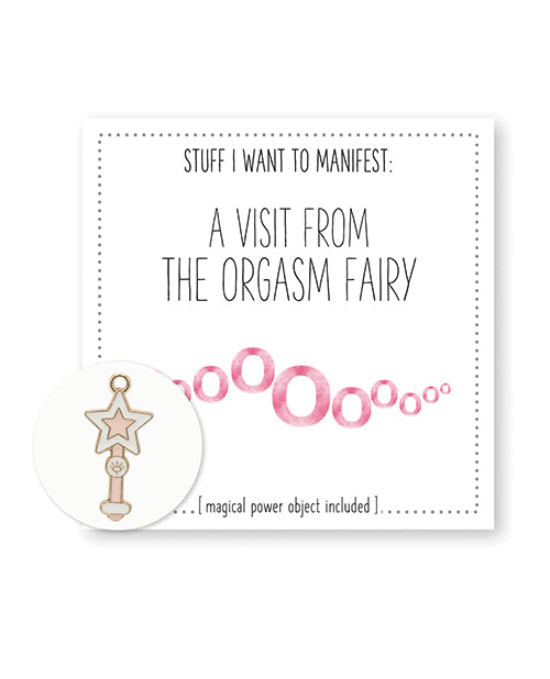 Warm Human MSC-8306 Orgasm Fairy Manifesting Card & Charm