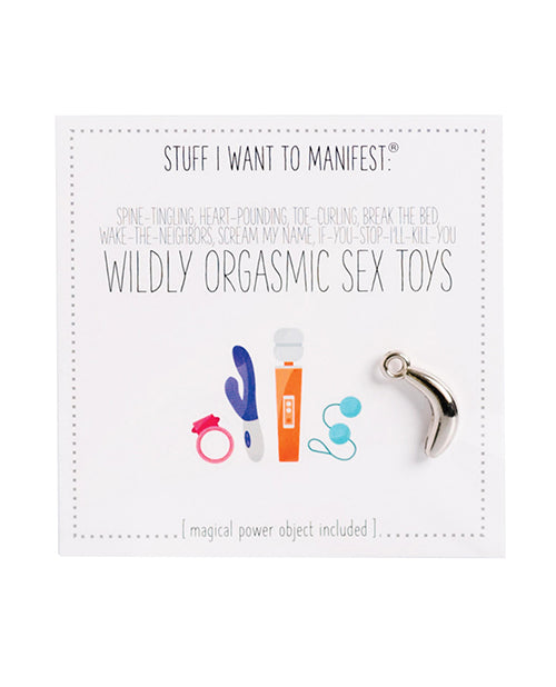 Warm Human MSC-8310 Orgasmic Sex Toy, Manifesting Card & Charm, Plastic