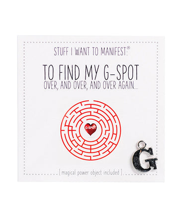 Warm Human MSC-8311 Find My G Spot Mini Card & Charm, Metal