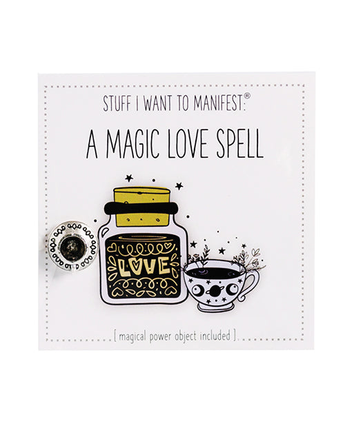 Warm Human MSC-8621 Magic Love Spell Card Charm, Metal, 3x3 Inch