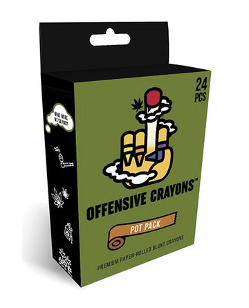 Wood Rocket CRA-003 Offensive Crayons Pot Pack, Paper-Rolled