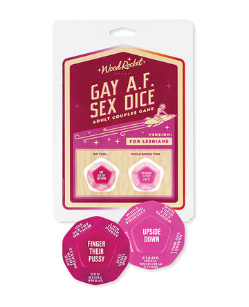 Wood rocket llc DGM-002 Gay AF Lesbian Couples Sex Game, Fuchsia