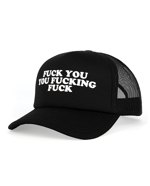 Wood Rocket 'Fucking Fuck' Trucker Hat, Black