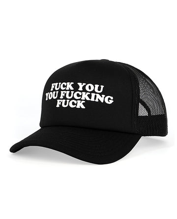 Wood Rocket 'Fucking Fuck' Trucker Hat, Black