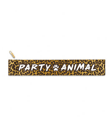 Wood Rocket Party Animal Leopard Print Sash