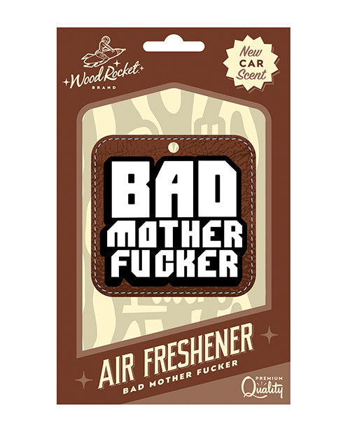 Wood Rocket Bad Mother Fucker Air Freshener, New Car Scent