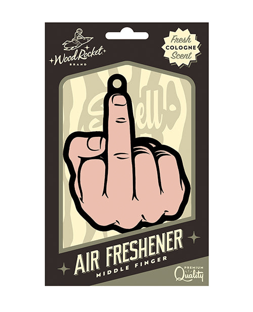Wood Rocket VAF-005 Middle Finger Peach Air Freshener, Fresh Cologne Scent