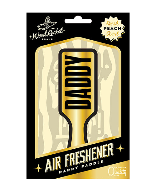 Wood Rocket VAF-007 Daddy Paddle Air Freshener, Peach Fragrance, Black & Gold