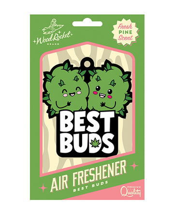 Wood Rocket VAF-012 Best Buds Air Freshener, Fresh Pine Scent