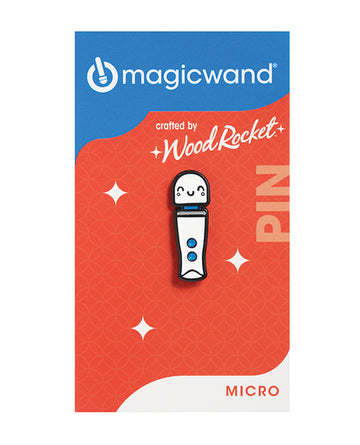 Wood Rocket VBR-001 Magic Wand Kawaii Micro Pin, Soft Enamel