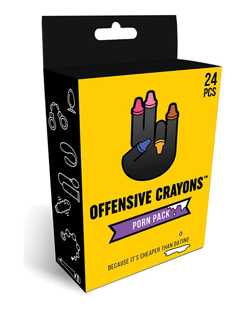 Wood Rocket CRA-001 Offensive Crayons, 24 Pack