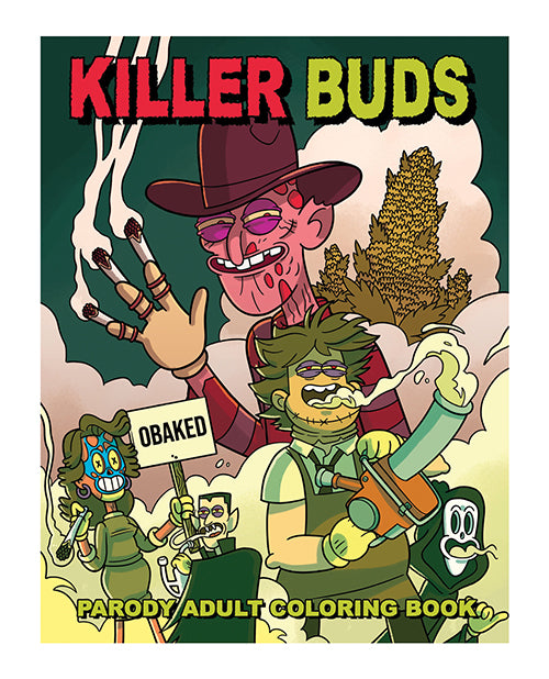 Wood Rocket CB-031 Killer Buds Adult Coloring Book, 24 Pages