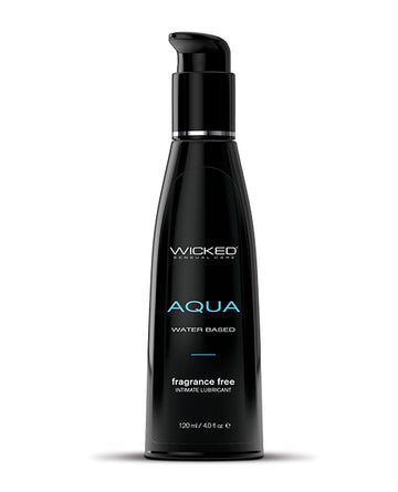 Wicked Sensual Care 90104 Aqua Waterbased Lubricant, 4 oz Fragrance Free