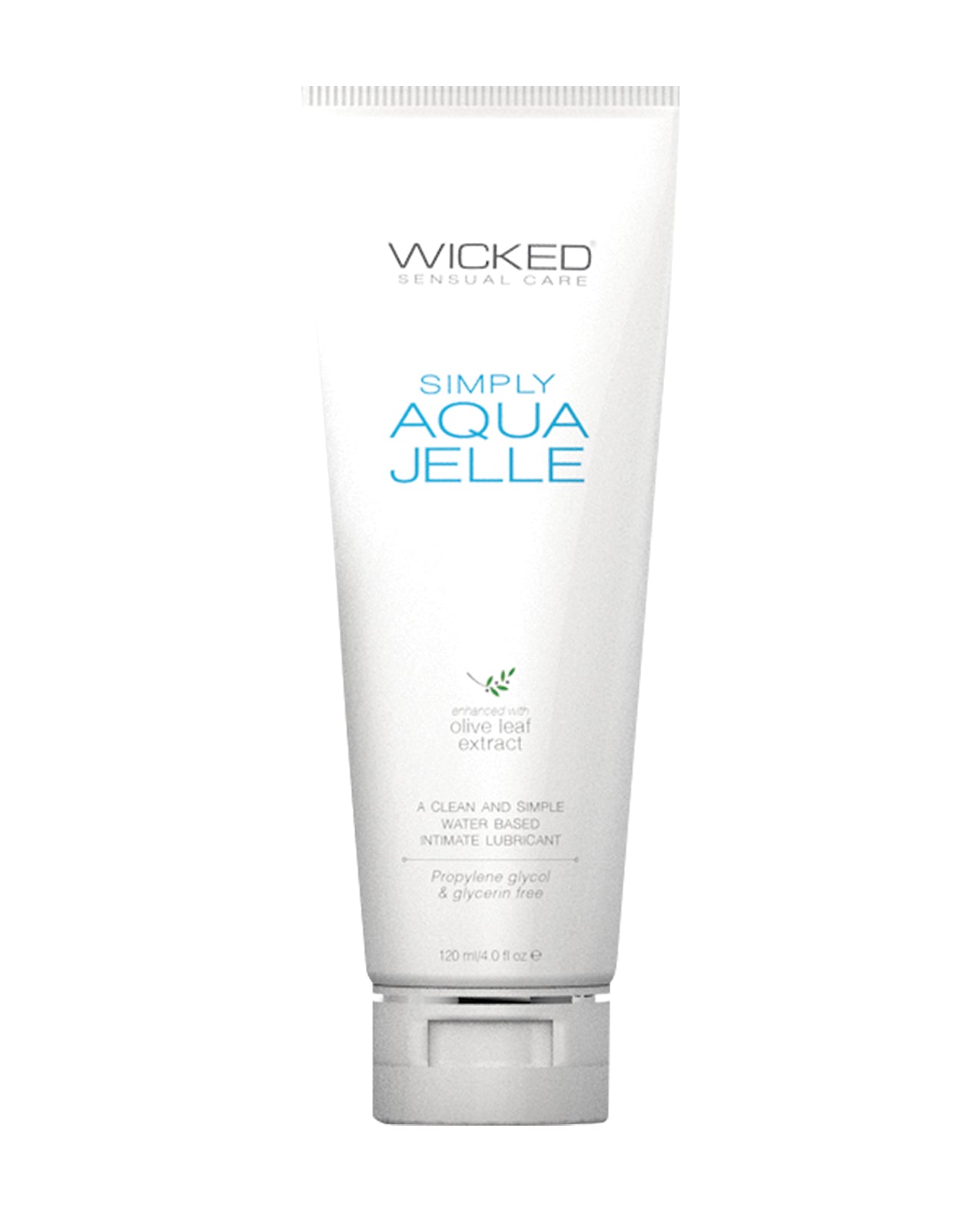 Wicked Sensual Care 91105 Simply Aqua Jelle Waterbased Lubricant, 4 oz