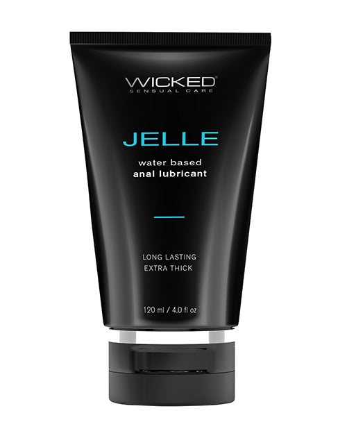Wicked Sensual Care 90105 Jelle Waterbased Anal Lubricant, 4 oz Fragrance Free