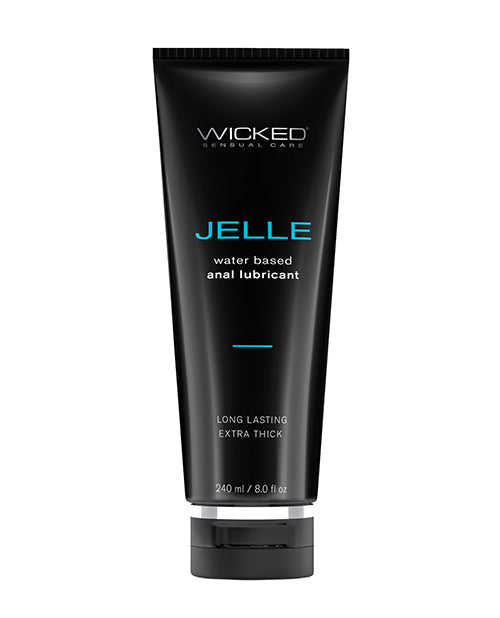 Wicked Sensual Care 90109 Jelle Water Based Anal Lubricant, 8 oz Fragrance Free