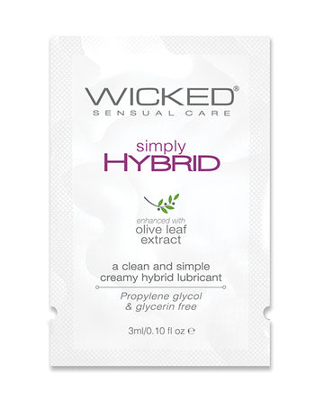 Wicked Sensual Care 91200 Simply Hybrid Lubricant, .1 oz
