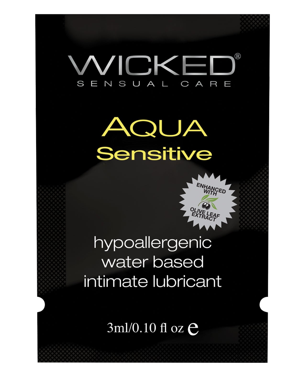 Wicked Sensual Care Aqua Sensitive Water Based Lubricant, Hypoallergenic