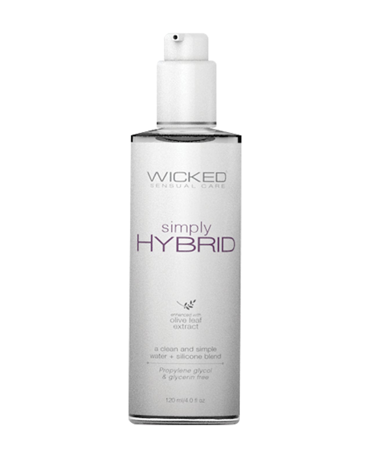 Wicked Sensual Care 91204 Simply Hybrid Lubricant, 4 oz
