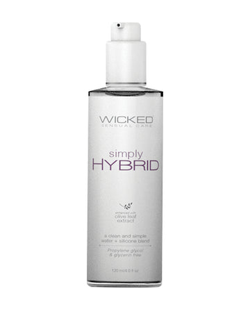 Wicked Sensual Care 91204 Simply Hybrid Lubricant, 4 oz