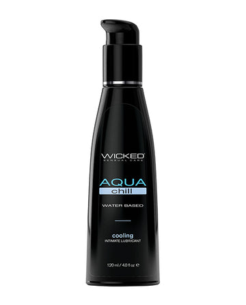 Wicked Sensual Care 90222 Aqua Chill Water Based Cooling Lubricant, 4 oz