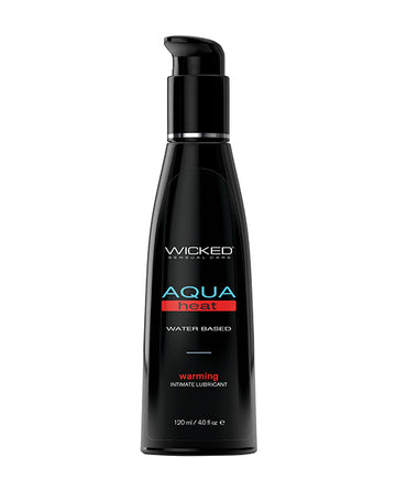 Wicked Sensual Care 90225 Aqua Heat Warming Water Based Lubricant, 4 oz