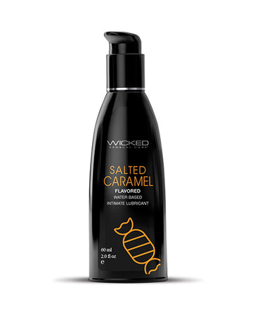 Wicked Sensual Care 90322 Aqua Waterbased Lubricant, 2 oz Salted Caramel